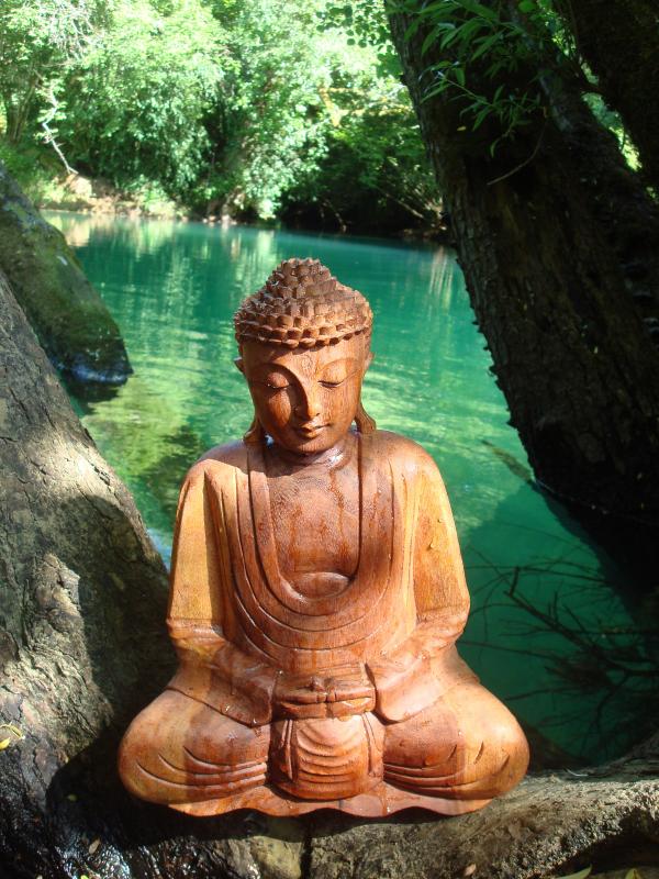 Bouddha en méditation au gouffre du Lantouy