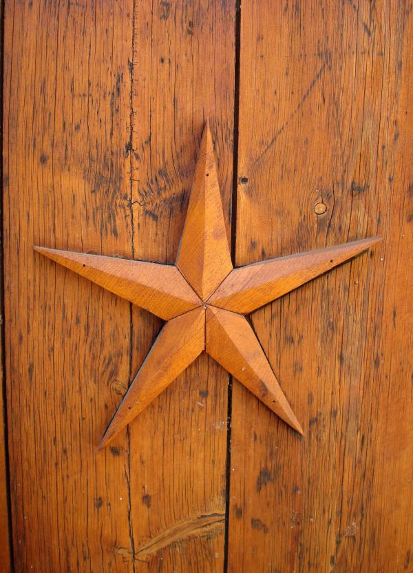 Une étoile sur la porte