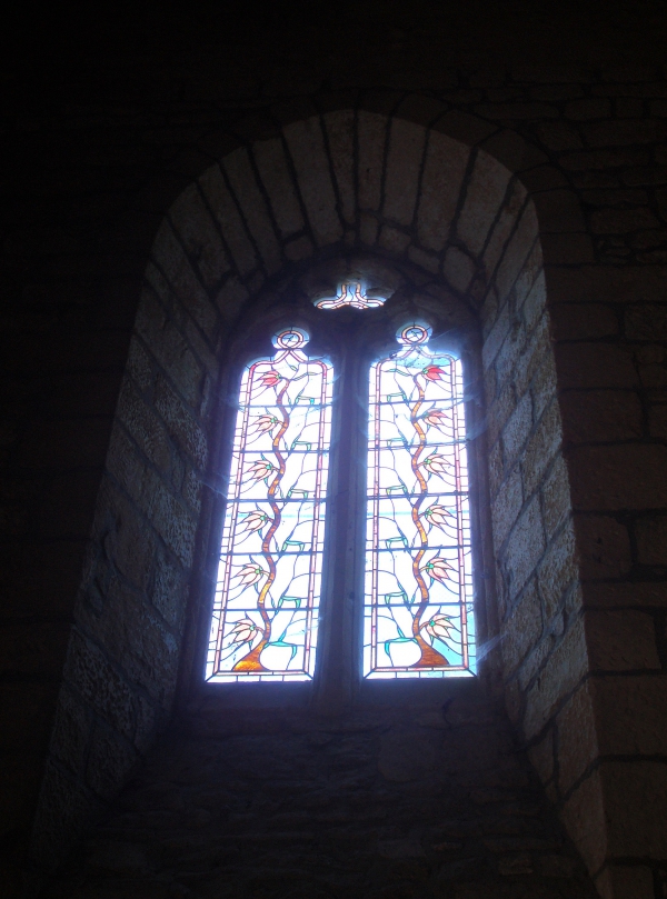 Dans l'église romane Sainte-Catherine de Carlux