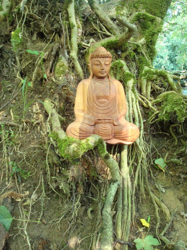 Bouddha en méditation au Lantouy