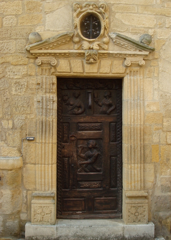 Porte de style Renaissance de la Maison Cavaignac - Gourdon